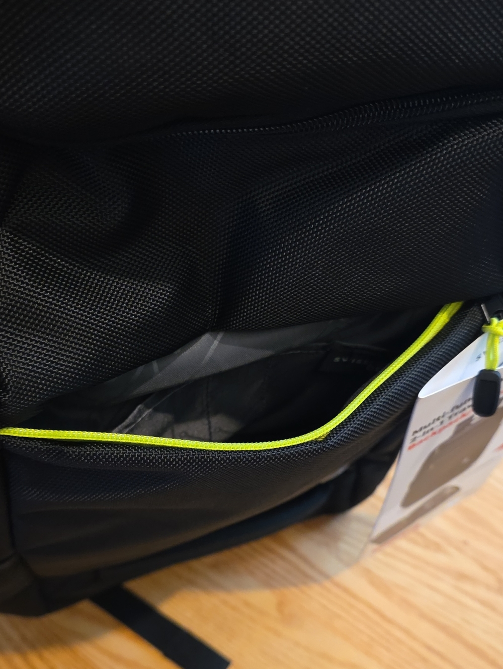 SwissGear Black Travel Backpack - Picture 5 of 14